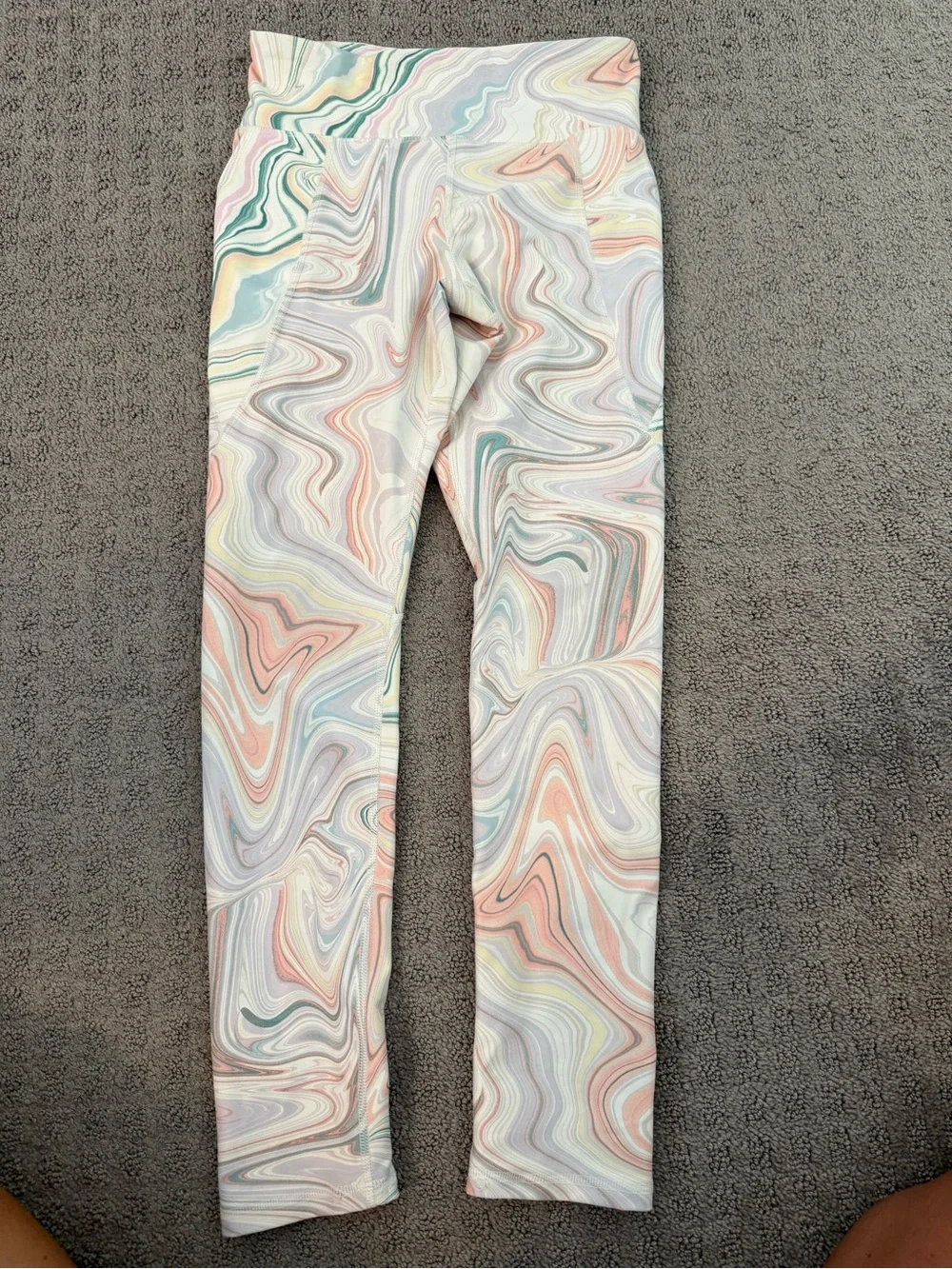 Old Navy Marble Swirl Leggings - Pastel Multi Colors